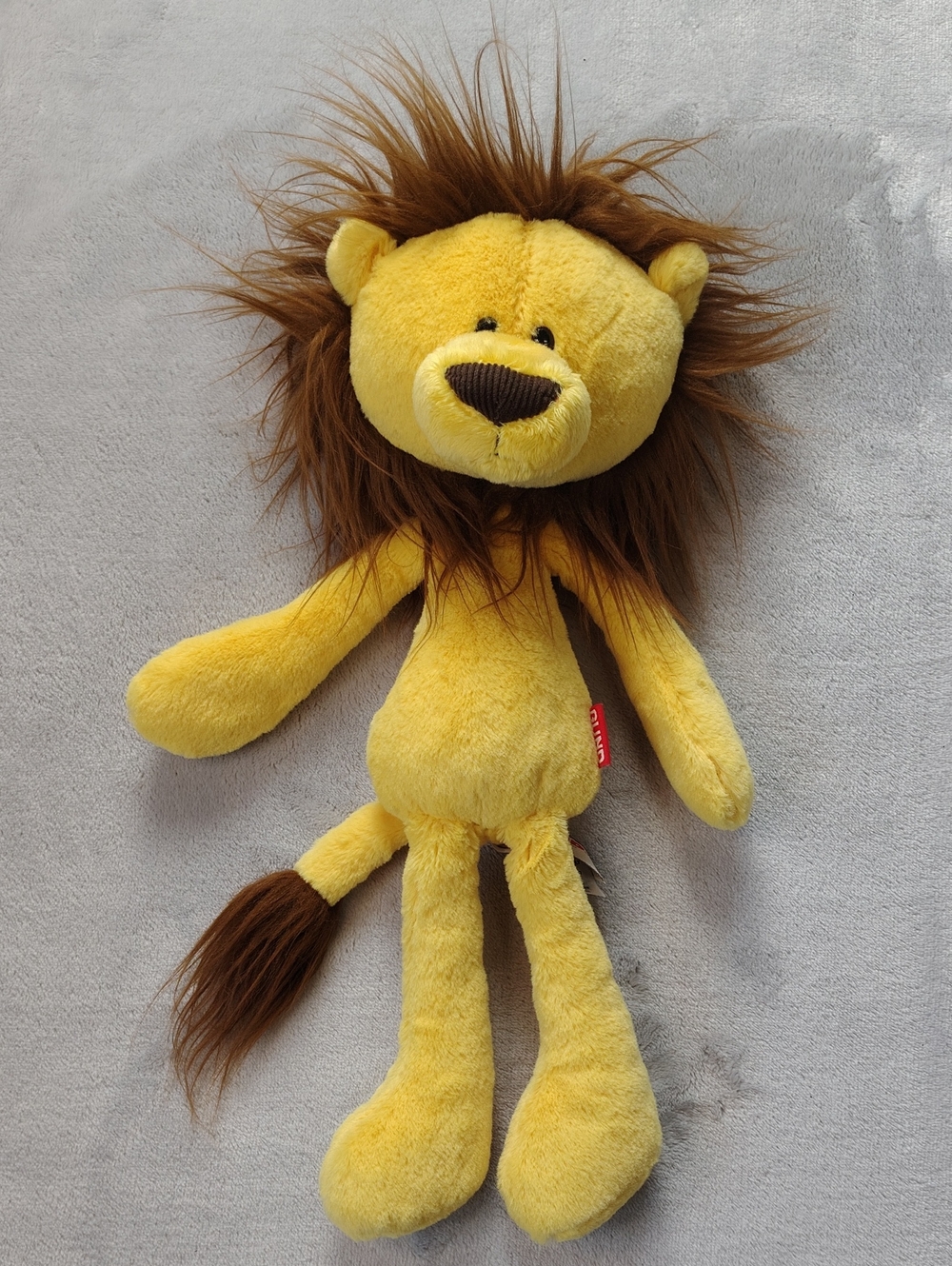 Gund Yellow and Brown Zane Toothpick Lion Stuffed Animal